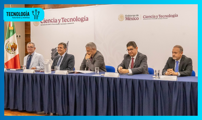 Firma del acuerdo entre Intel y Secihti para impulsar semiconductores e IA en México.