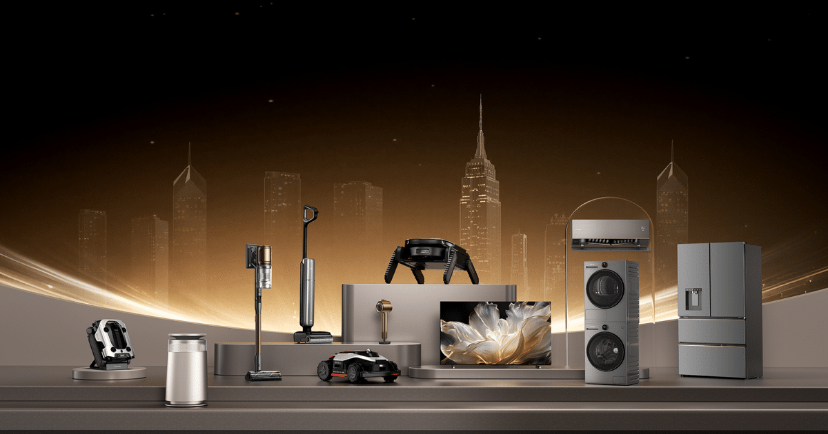 Ecosistema Inteligente Integral de Dreame con la aspiradora X60 y el refrigerador FizzFresh.