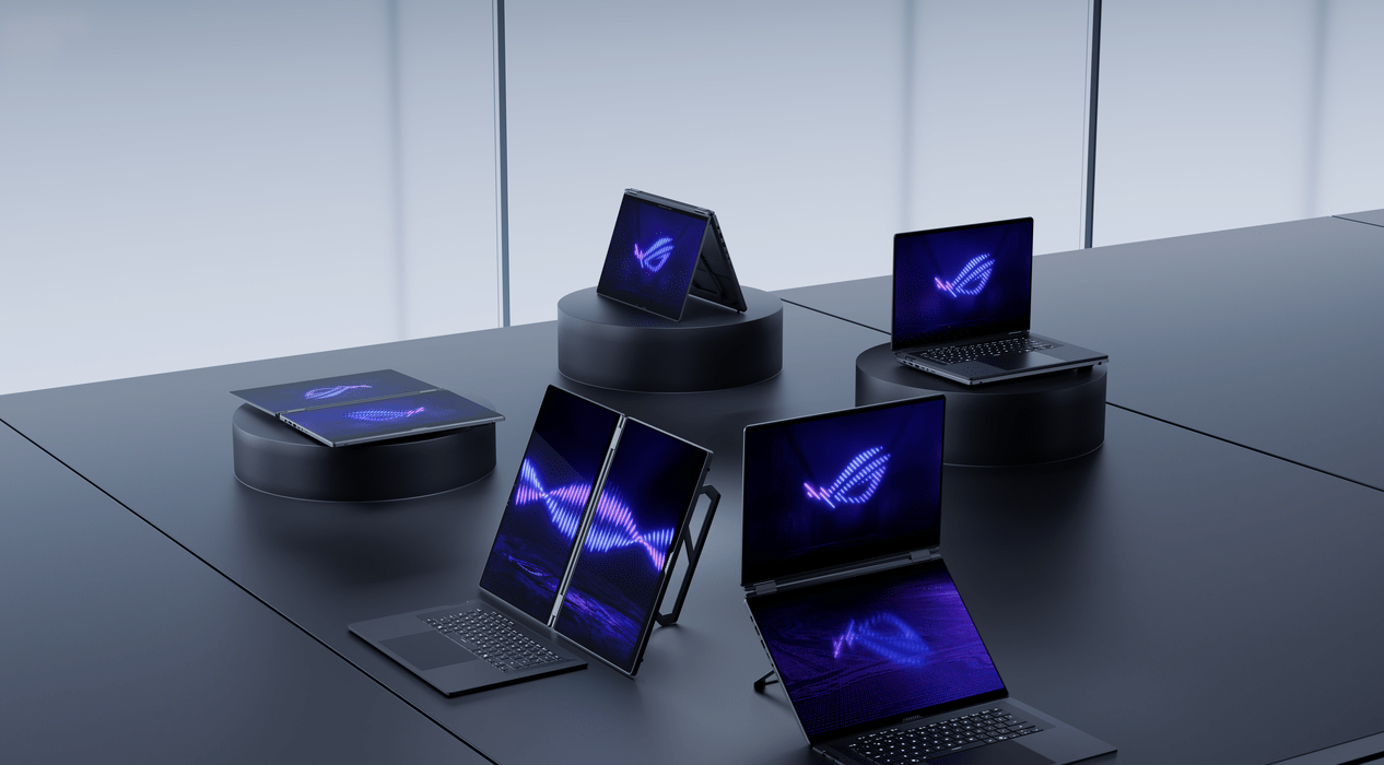 Laptop ASUS ROG Zephyrus Duo 2026 con doble pantalla OLED y teclado desmontable
