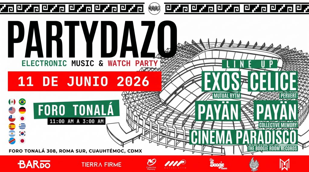 Partydazo: Exos, Celice, Cinema Paradisco, Payän