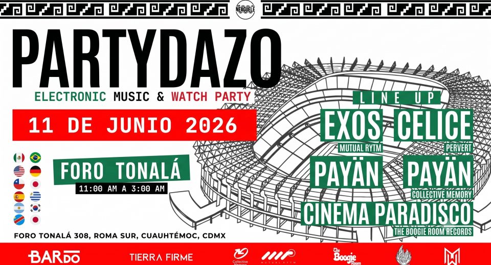 Partydazo: Exos, Celice, Cinema Paradisco, Payän