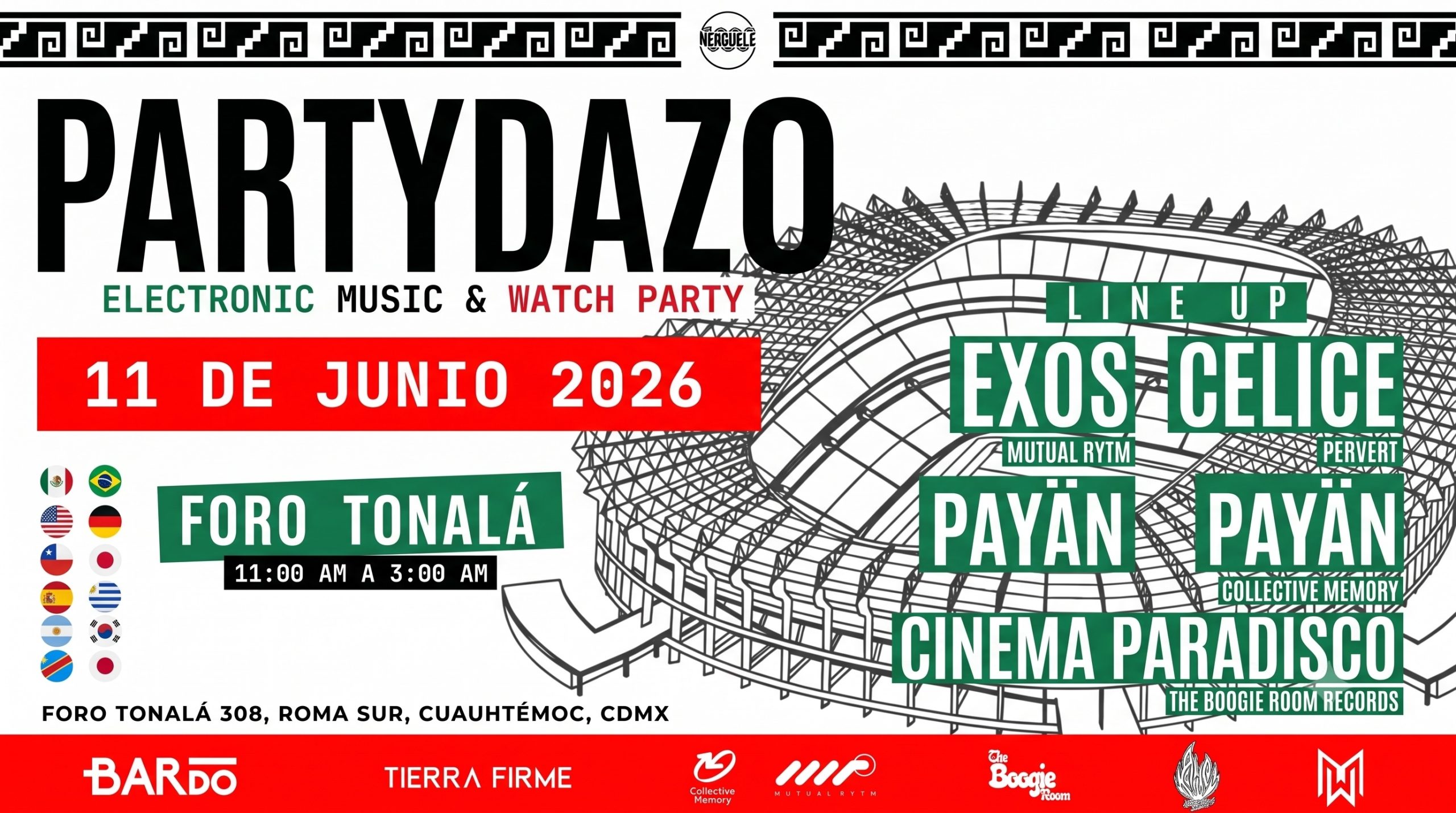 Partydazo: Exos, Celice, Cinema Paradisco, Payän