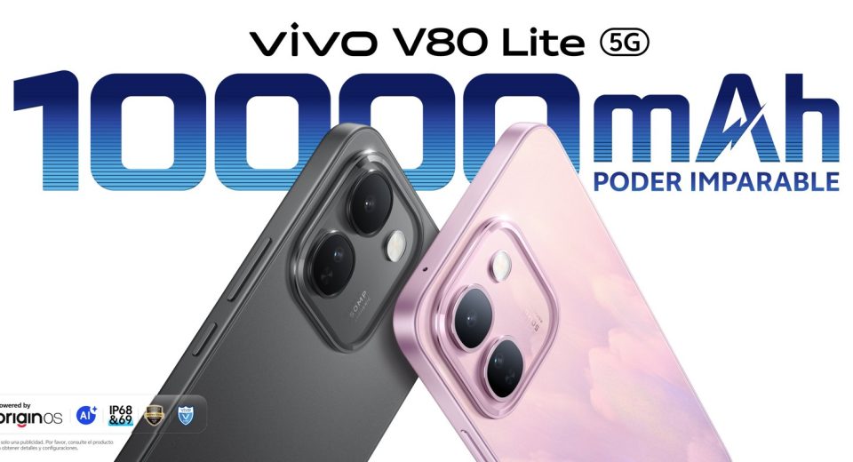 Smartphone con batería cargada, como el vivo V80 Lite 5G con 10,000 mAh